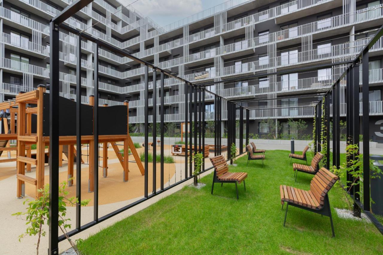 Stacja Wola Apartment Guminska By Noclegi Renters Varšava Exteriér fotografie